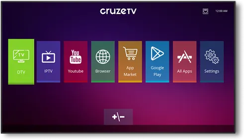 Cruze TV launcher screen